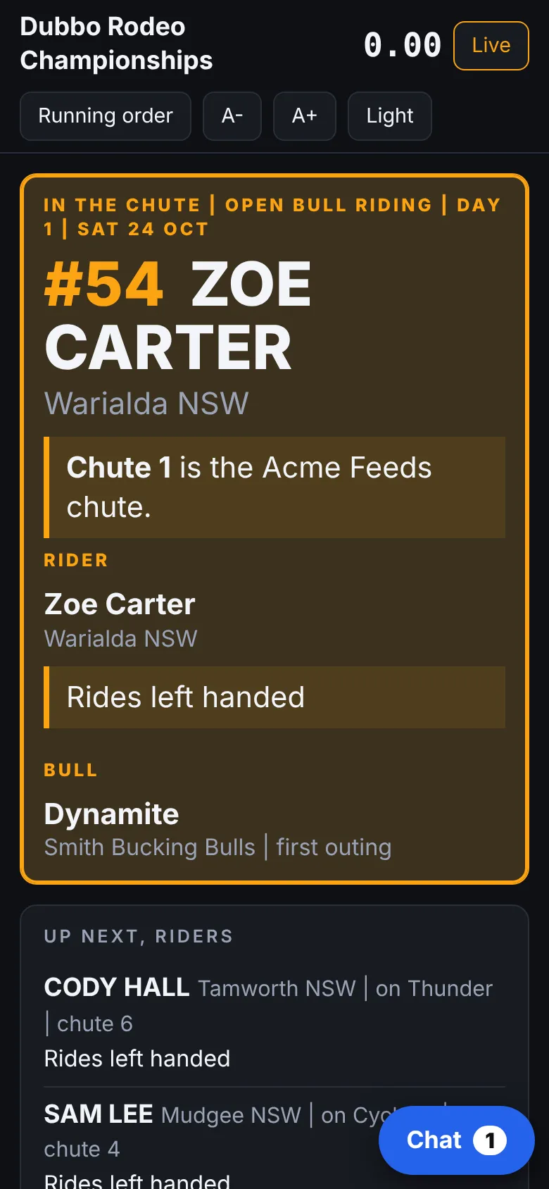 MC sheet on a phone